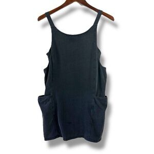 Le Lis Size S Relaxed Fit Big Pocket Romper Charcoal Gray Casual Comfy Hipster